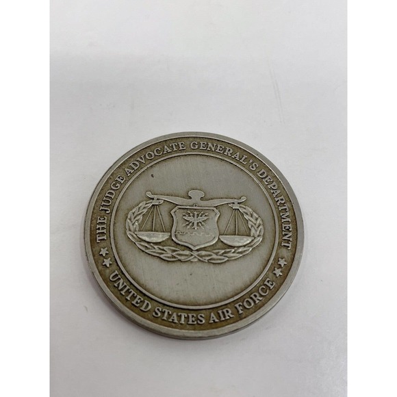 The Judge Advocate General's Department Vintage Air Force Challenge Coin USAF - Picture 1 of 3